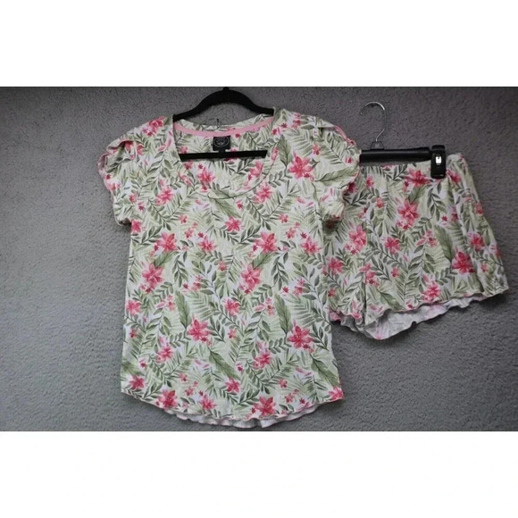Laura Ashley Women's Floral Pajama Set-Top & Shorts-Size Small - Picture 1 of 11